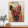 5D DIY Diamond Art Painting Kits for Adults, Deadpool Full Round Crystal Diamond Kits for Beginner for Home Wall Decorate