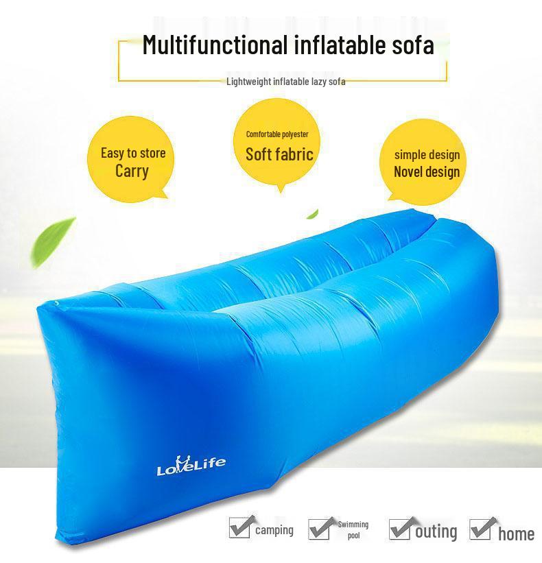 Inflatable Double Seat Recliner: Portable Sofa for Outdoor Camping and Music Festivals