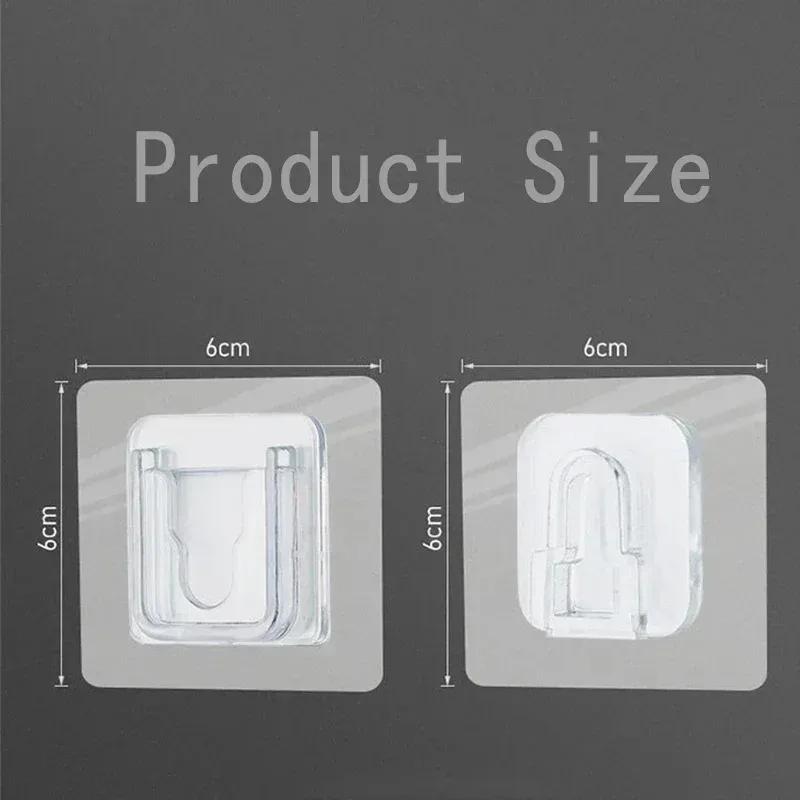 2-40PCS Self Adhesive Double-sided Hook Snap Button Multi-Purpose Hooks Strong Transparent Suction Cup Wall Holder Wall Hooks