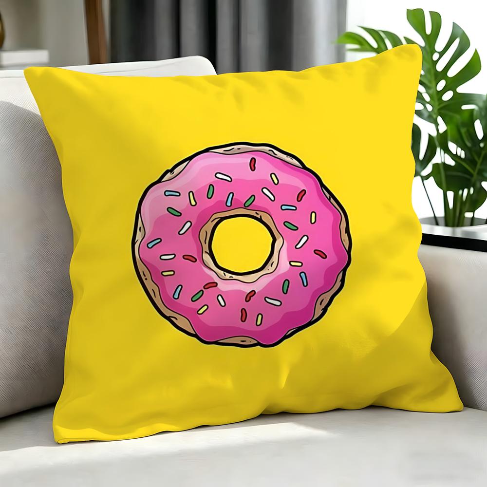 Cartoon ddonut Cushion Cover Cushion Cover Set Pcs x x x Pillowcase Decorative Sofa Home Decor