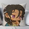 Black Dwarf Anime Reverse  Pillow Case Fashion Square Pillowcase Bedroom Sofa Room Ins Decoration Leisure