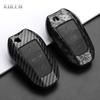 Funda de Caja para Llave de Coche Estilo Fibra de Carbono ABS Para Peugeot 207 208 3008 206 308 508 2008 407 5008 301 Para Citroen C3 C4 C5 Berlingo
