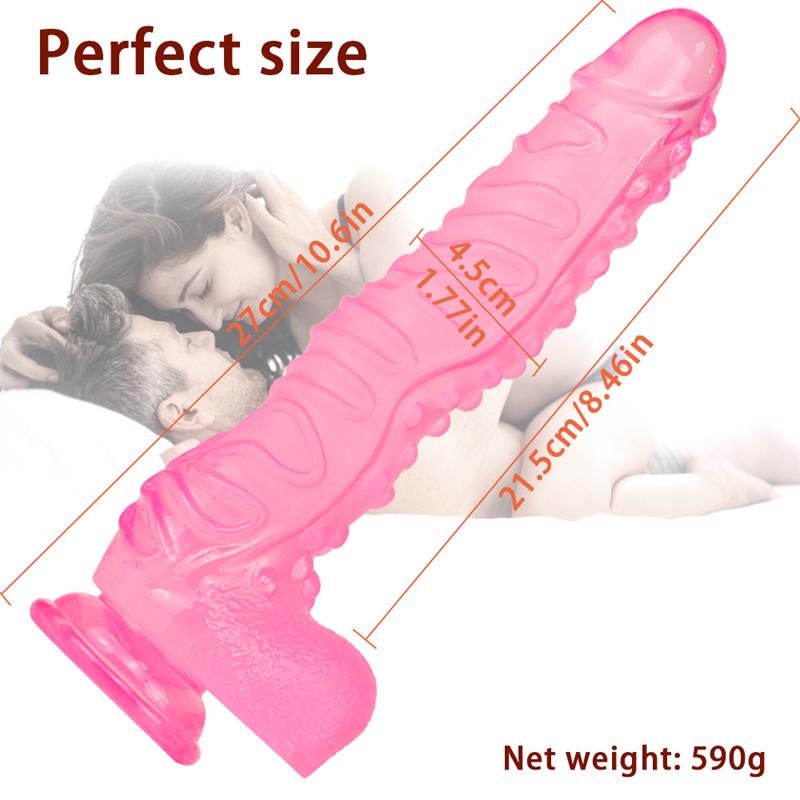 Female Artificial Dildo Crystal Transparent Dildo Adult Masturbator