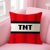 Game T-Tnt Block Explosion Pillow Case Natural Linen Organic Fabric Double-Sided Printing Sofa Home Decor Gift Cushion Cover