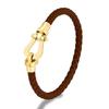 Bracelet Multi-color Braided Horseshoe Buckle Gold-plated Bracelet U-shaped Bracelet Men and Women Couple Bracelet 2026
