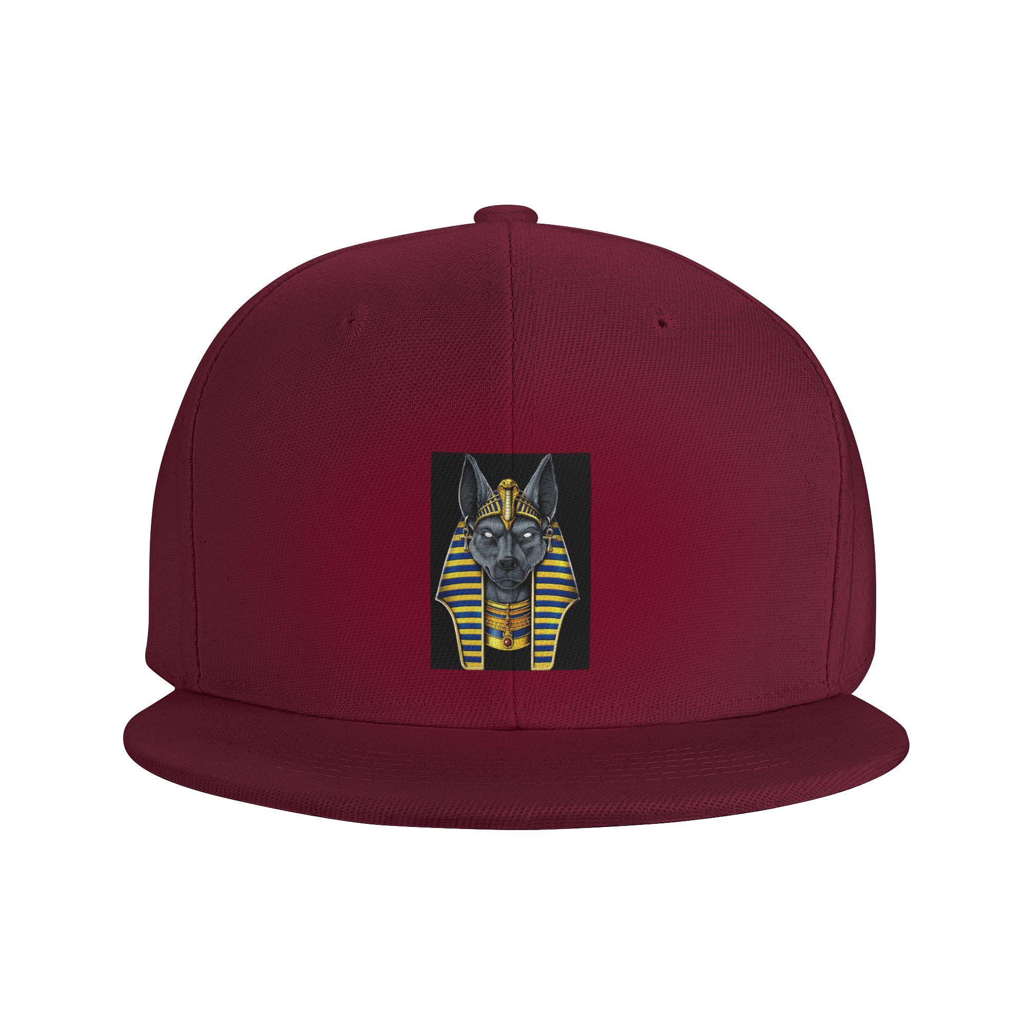 

Египетский Бог Анубис Бейсболки Snapback Модные Бейсбольные Кепки Дышащие Повседневные Кепки для Улицы для Унисекс и Женщин One Size