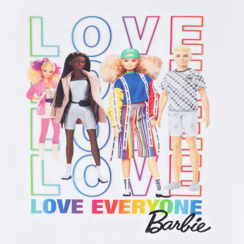 Barbie Womens Short Sleeved T-Shirt White Barbie Dolls