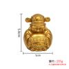Solid Brass Smiling Face of Desktop Ornament Gold Plated Ingot God of Wealth Craft Gift Decoration Wholesale