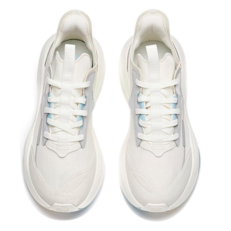 Anta C37 Series Anti-Slip Wear-Resistant Lightweight Breathable Low-Top Skateboard Shoes Men's White Gray Sneakers 912128081-2