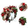 Christmas Wreath Artificial 40 cm for Front Door Gift Home Decor Wall Hanging Ornament