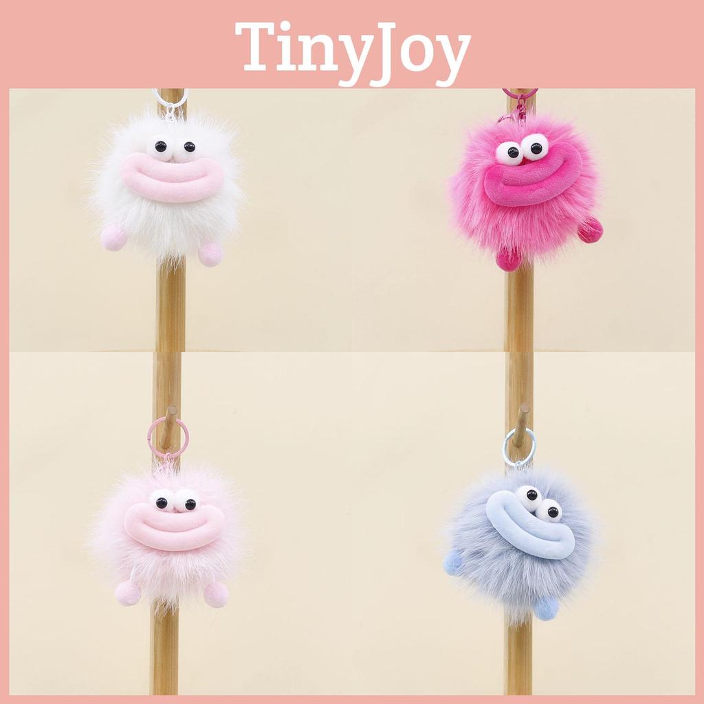 Stuffed Plush Animal Keychain With Big Mouth Design For Bag Bag Ornament