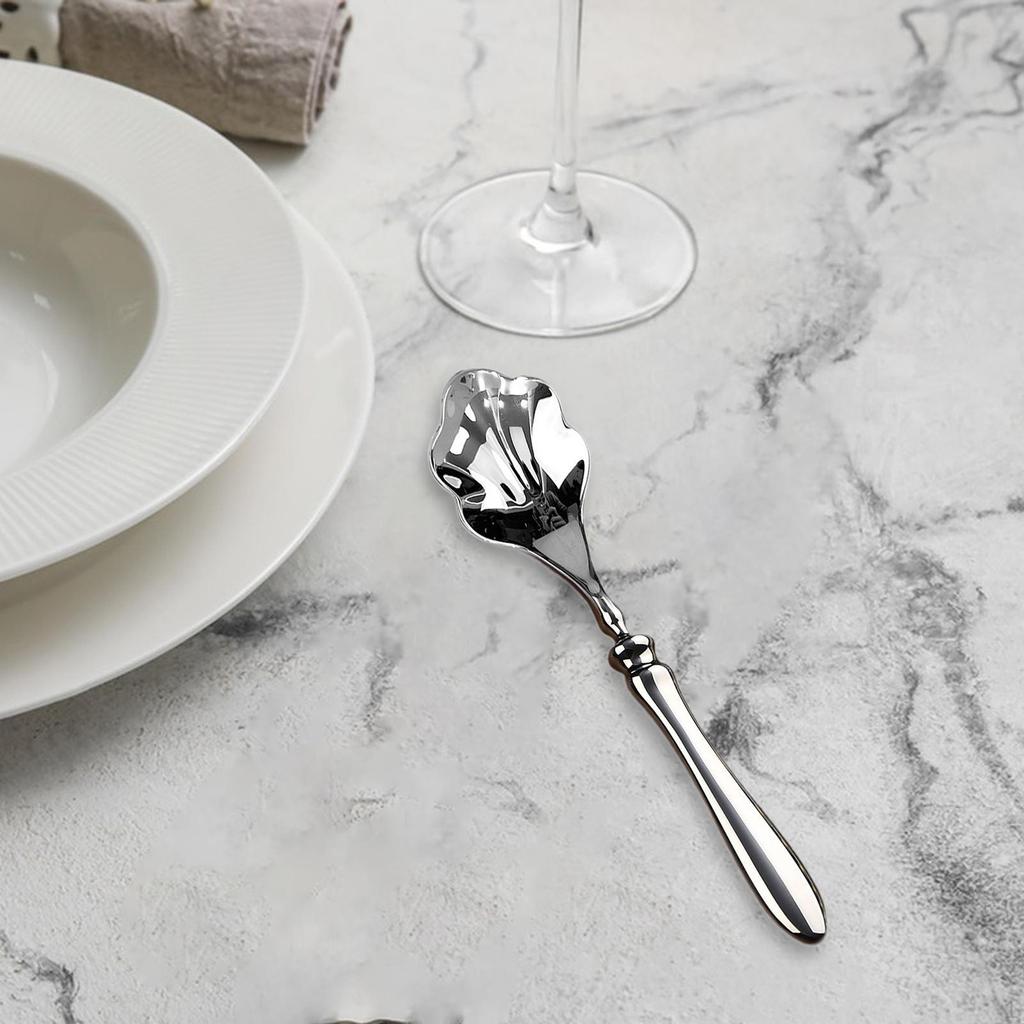 Esslöffel Multifunktional Muschelform Kompakter Teelöffel Übergießen für Hotel Feiern Zuhause