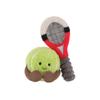 Apricot Lamb Happy Tennis Plush Toy, Soft and Cute, Fluffy Happy Tennis Toy for Boys and Girls, 12cm
