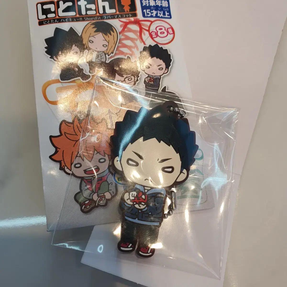

Брелок-подвеска с резиновым ремешком и персонажем Haikyu Iwaizumi Aoba Josai Nitotan
