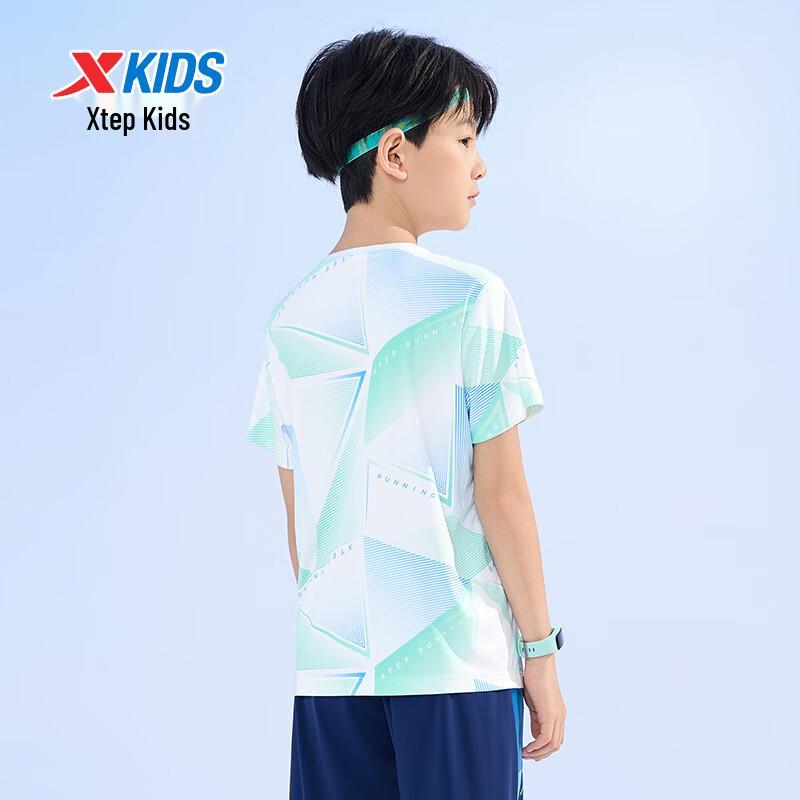 Xtep Youth Breathable Printed Sports T-Shirt