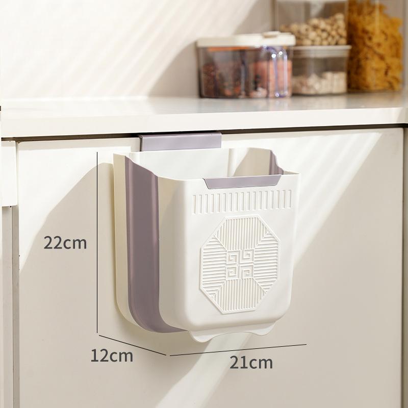 

Дверцы кухонных шкафов без отверстийМусорные ведра Складные мусорные ведра для ванной комнаты 7L- milk ash