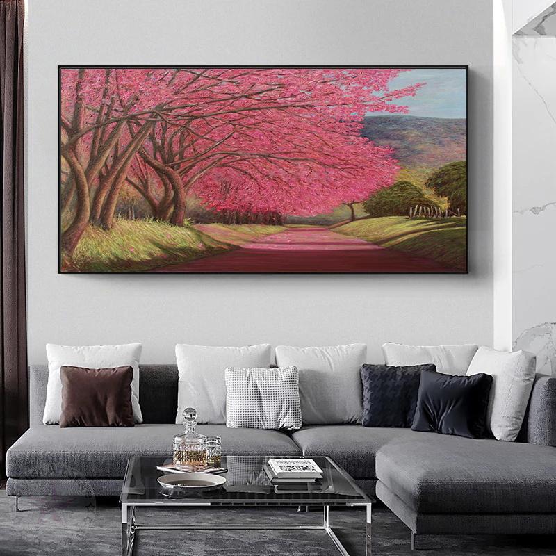 DIY Full Diamond Painting Flower Tree Landscape Diamond Embroidery Kit Oil Painting Cross Stitch Living Room Wall Art Home Decor