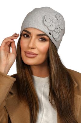 Women' Winter Wool Hat Light Gray Cameo-Ambrosia