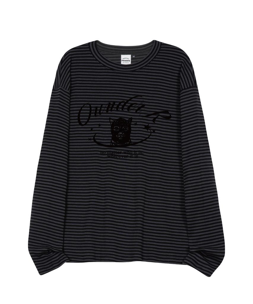 OUNDERR Star Cat Oversized Striped Long Sleeve 3 Colors