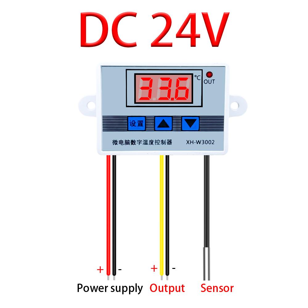 W3002 Digital Control Temperature Microcomputer Thermostat Switch Thermometer New Thermoregulator 12/24/220V