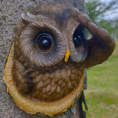 Peeping Owl Owl Creative Vivid Peeping High Quality Cute Ornament Ornament for Outdoor