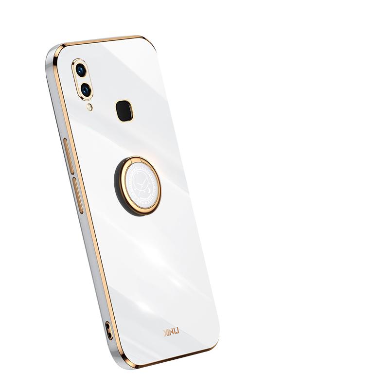 

Противоударный силиконовый чехол с кольцом-держателем для Xiaomi Redmi Note 7/Note7 Pro, чехол для телефона белый