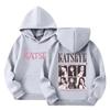 Kids Pullover Hoodie with Letter Print Long Sleeve Sweatshirt for Casual Everyday Wear