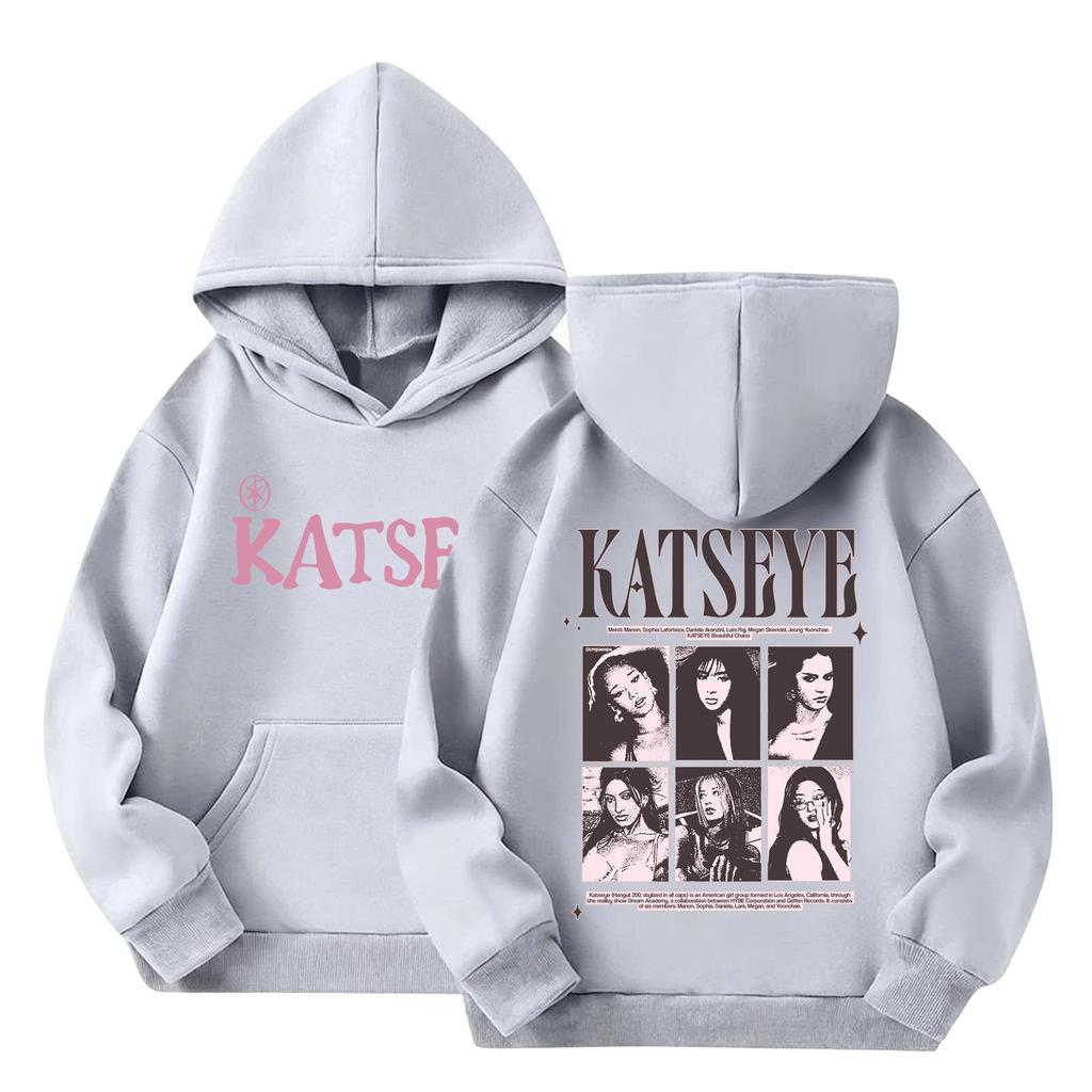 Kids Pullover Hoodie with Letter Print Long Sleeve Sweatshirt for Casual Everyday Wear