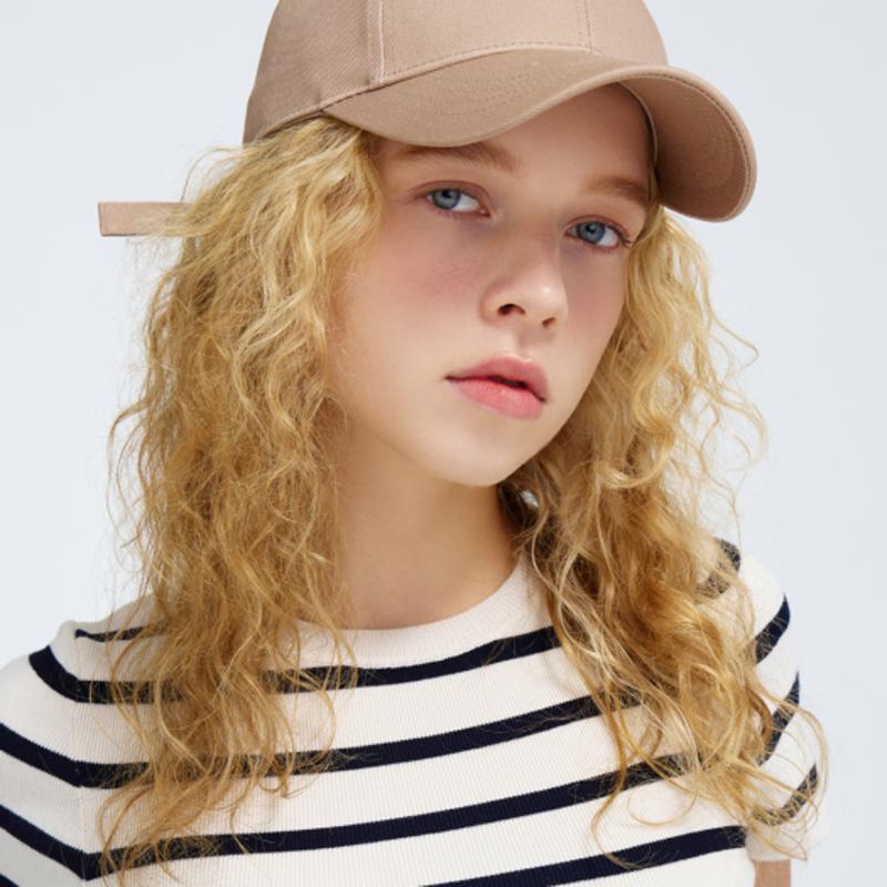 

WHITE SANDS Unisex Overfit Cotton Basic Ball Cap Jerryna (4 colors) BLACK_Free