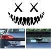 Dämon Lächelndes Gesicht Autoaufkleber Heckscheibe Reflektierender Autoaufkleber Lustige Autokarosserie Styling Dekoration Fensteraufkleber
