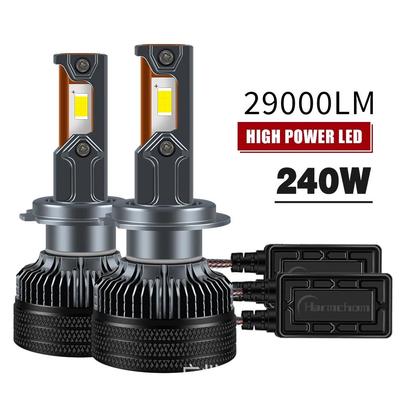 120W Hochhelligkeits-H1-Autoglühbirne mit drei Kupferrohr-Wärmeleitungen, H7/H11/H4 integrierter LED-Scheinwerfer