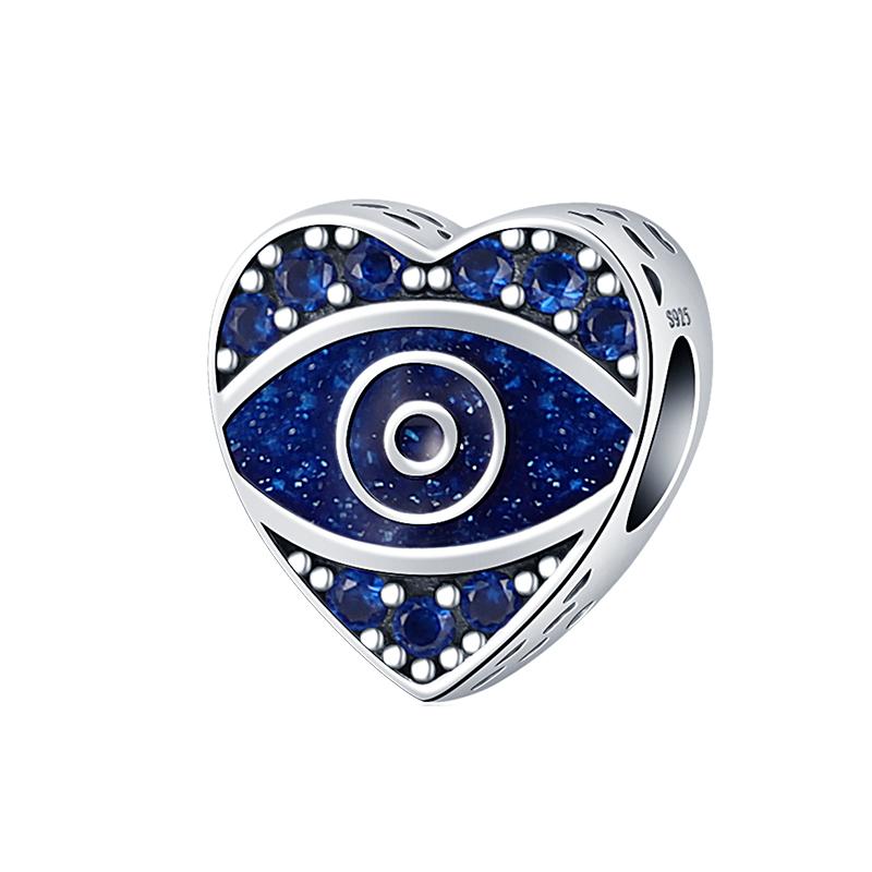 Newcopper Sparkling Zircon Devil'S Eye Horus' Eye Best Wishes Lucky Charms Beads Fit Pan Original Bracelets Diy Jewelry