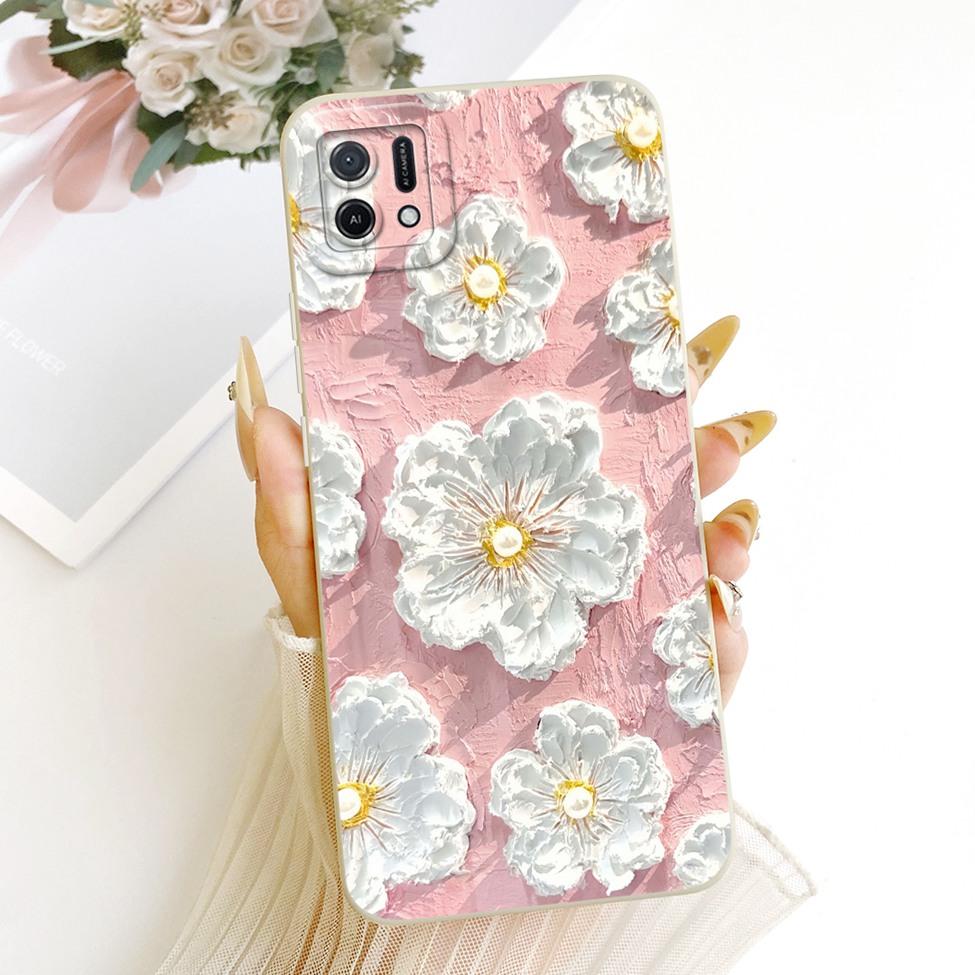 For Oppo A16k CPH2349 Casing For Oppo A16e CPH2421 Cover Fashion Cartoon Cute Funny Painted Silicone Phone Case