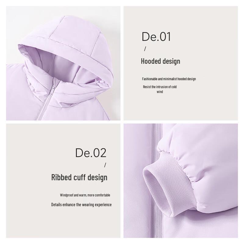 MJ STYLE Women's Hooded Puffer Jacket