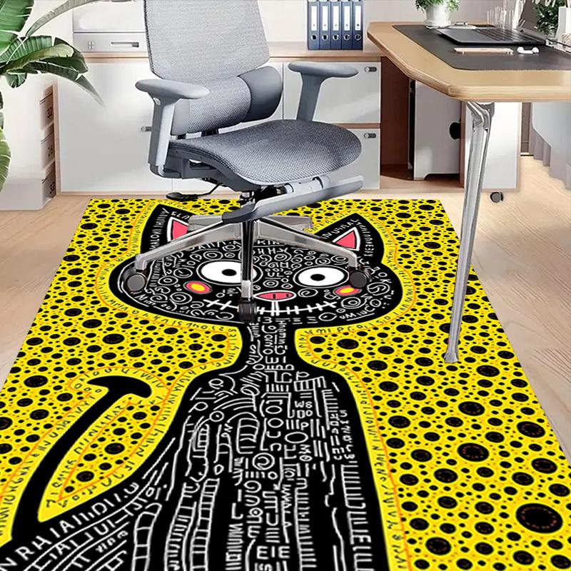 1PC cat pattern Extra Large Non Slip Floor carpet, Office, family, bedroom, Studio Large Area Rug Indoor Rugs