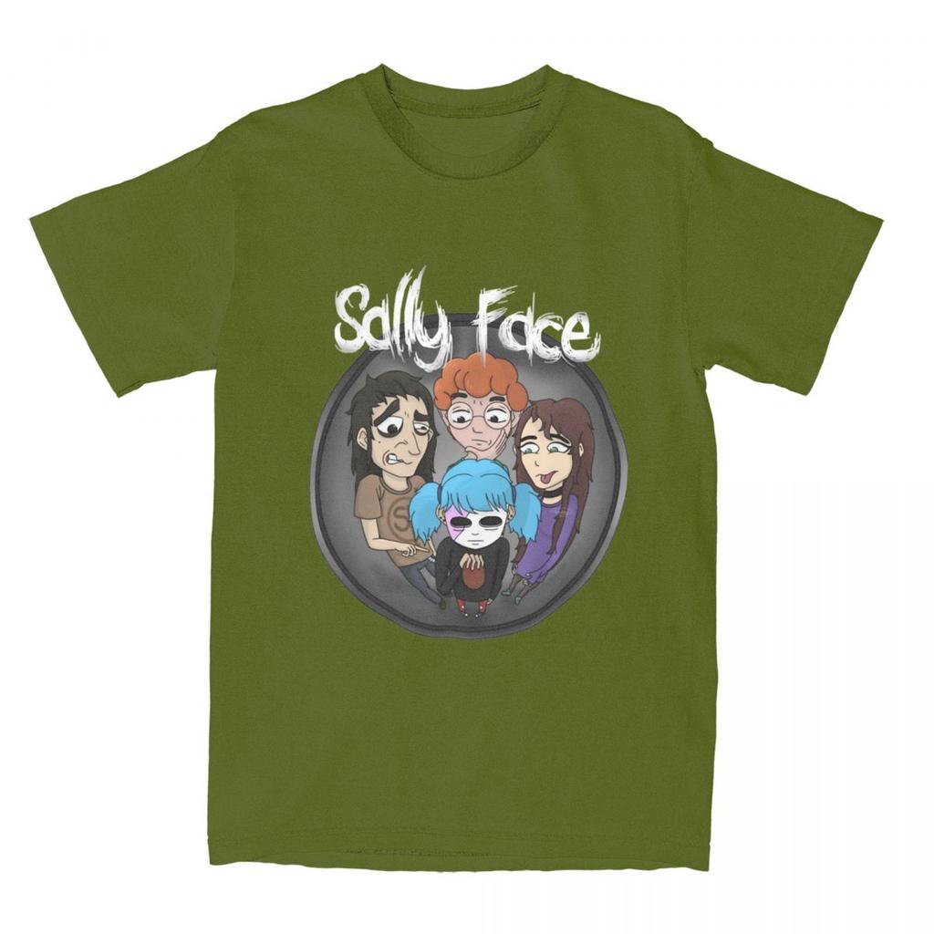 Men Women Sallyface Sal Fisher T-Shirt Apparel Hipster 100% Cotton Sally Face T Shirts Tee Clothing Classic