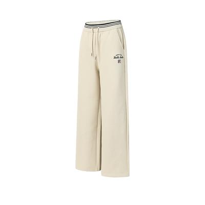 Tennis Fashion Simple Classic Retro Casual Loose Comfortable Knitted Sports Pants Women Bottoms Peach A11W613603FBG