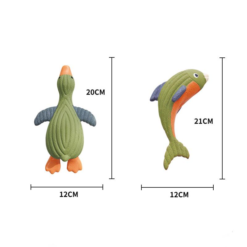 Funny Cute Animal Shapes Latex Pet Chew Toy Teeth Grinding Cleaning Dog Squeaky Toy