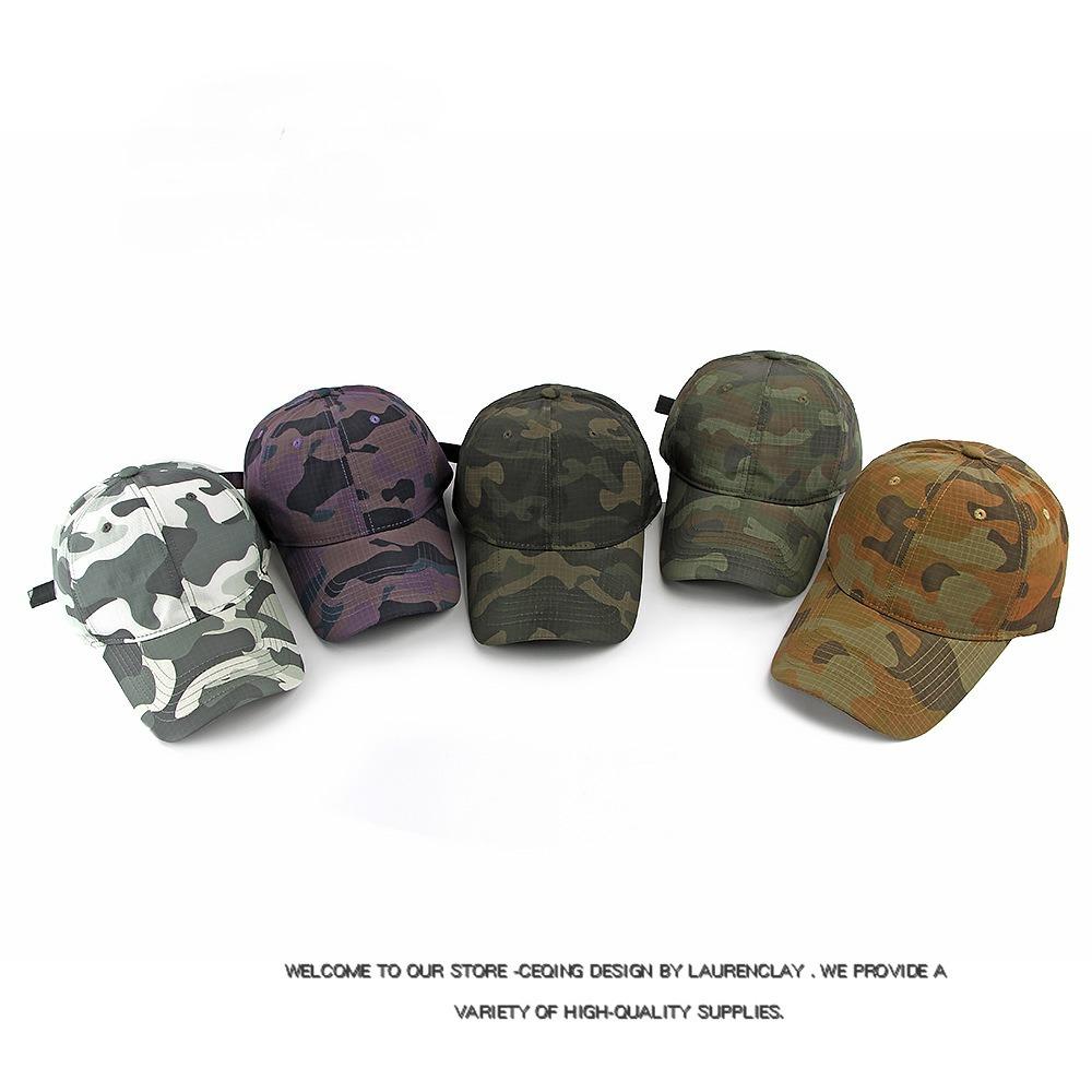 New Summer Camouflage Baseball Cap Outdoor Hiking Quick Dry Sun Hat Vintage American Style Unisex Dad Hat