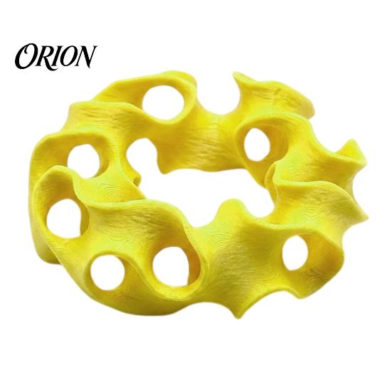 Fish Tank Environment Enhancer 3D Printed Aquarium Hideout Cave, Wavy Hollow Ring Shrimp Shelter, Aquatic Pet Hiding Spot Breeding Hole Decor,