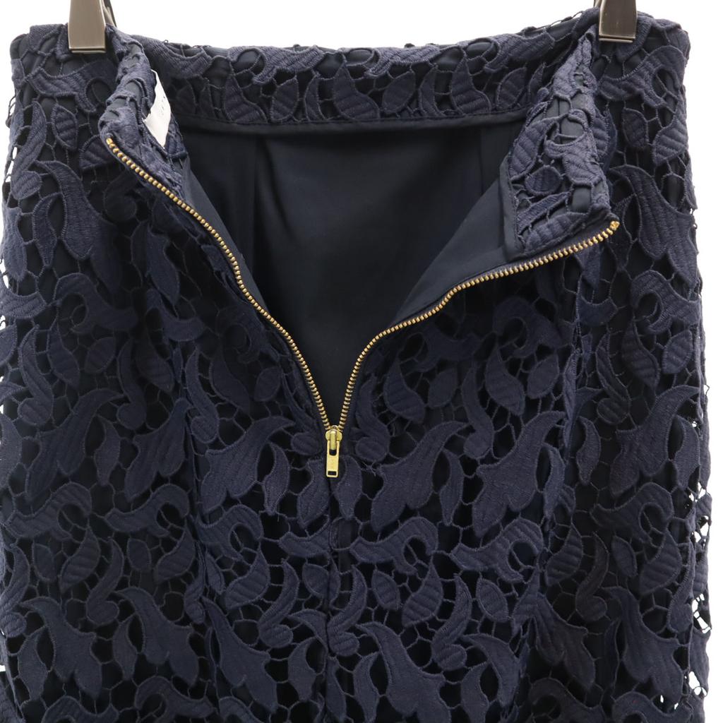 ESTNATION Long Length Total Race Tight Skirt 36 Navy Women Used