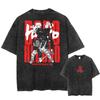 Dorohedoro Manga Print Tshirt Summer Pure Cotton Short Sleeve Tee Shirt Vintage Washed Oversized T Shirt Men Women Clothing