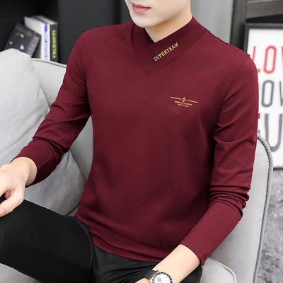 New Men's Long-sleeved Bottoming Shirt Business Men's Bottoming Shirt Long-sleeved T-shirt