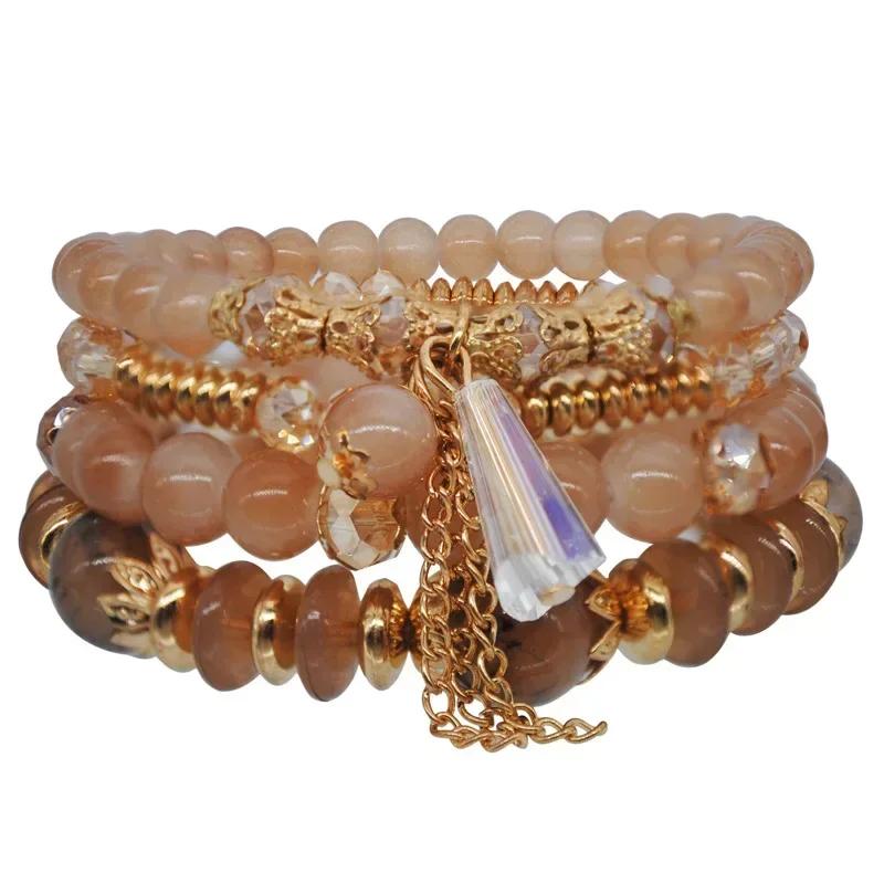 Women's Fashion Bracelet Engagement Wedding Gifts Jewelry Fashion Rainbow Crystal Stainless Steel Bracelets Accessories Gifts