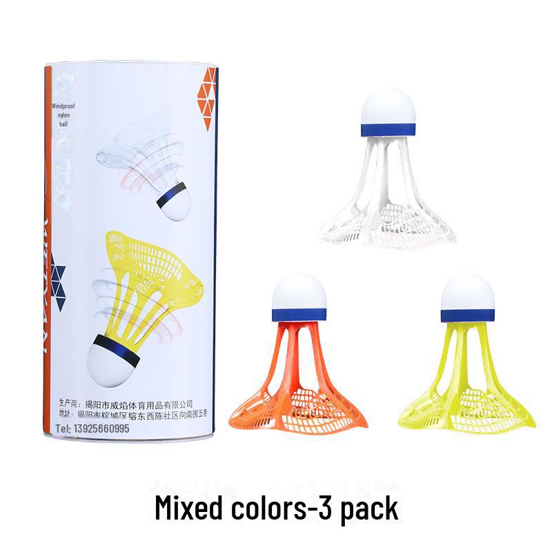 Weiyan Winddichte Duurzame Nylon Badminton Shuttlecock voor Binnen- en Buitengebruik