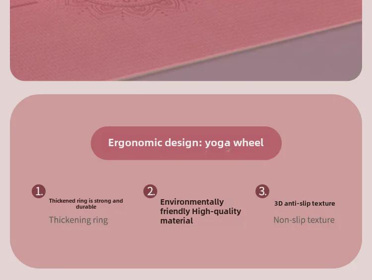Beginner Yoga Wheel: Shoulder Opener, Backbend Roller, Leg Slimming & Waist Trainer, Fitness & Pilates Equipment.