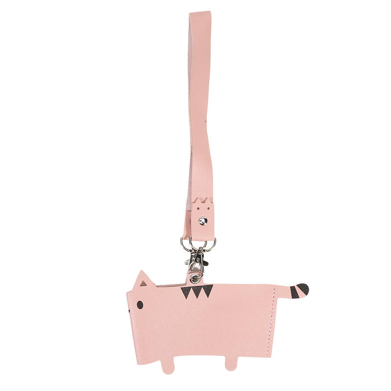 

Pretty Creative Cup Sleeve Cute Cat PU Leather Anti Scald Coffee Cup Cover Children s Handheld Insulation Water Bottle Covers світло-рожевий колір