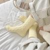 Solid Color Cotton Socks Winter Fleece Socks Sleep Socks Velvet Socks  Women