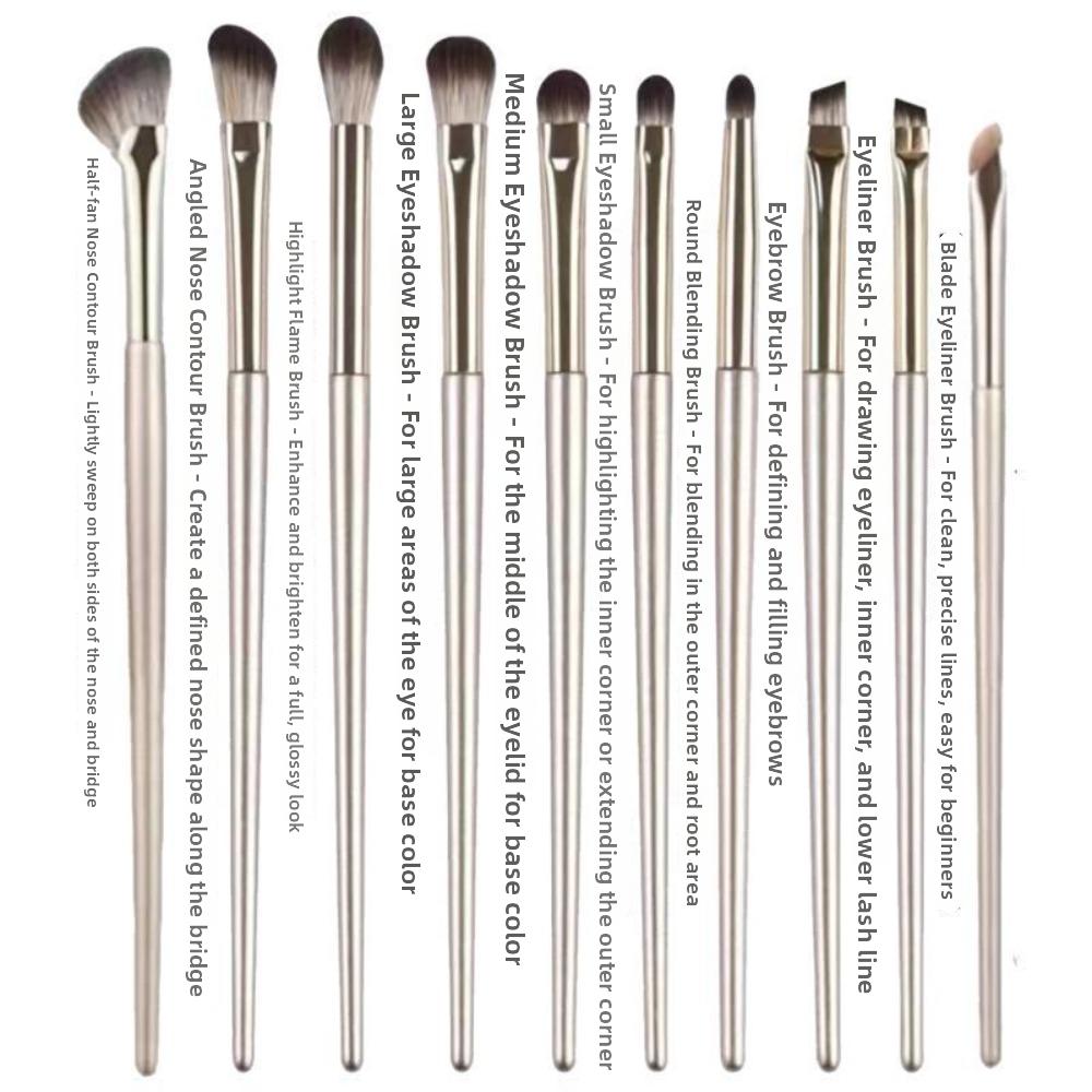 Gold Cosmetics Brushes Tools Kits Professional Eye Makeup Brush New Makeup Brushes Set  Women