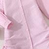Mädchenkleid Kinderbekleidung Herbst Neu Lässig Lang Gestreift Langarm Taillenbetontes Hemdkleid